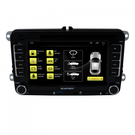 Navigatie Volkswagen, Skoda, Seat cu Android 13, Carplay, 2GB RAM 64GB ROM, Ecran de 7 Inch, dedicata Golf 5, Golf 6, Jetta, Passat B6, CC, B7, Polo, Tiguan, Touran, Skoda, Seat RESIGILAT [4]