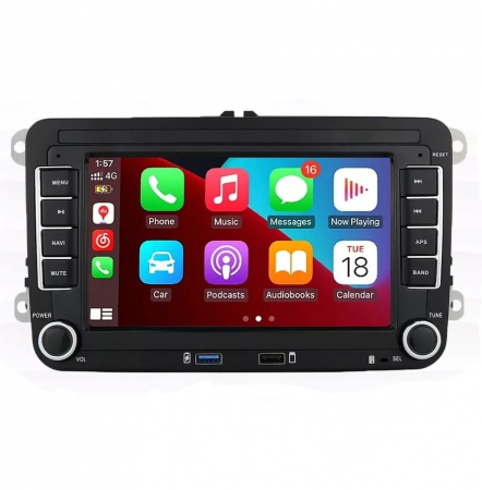 Navigatie Volkswagen, Skoda, Seat cu Android 13, Carplay, 2GB RAM 64GB ROM, Ecran de 7 Inch, dedicata Golf 5, Golf 6, Jetta, Passat B6, CC, B7, Polo, Tiguan, Touran, Skoda, Seat RESIGILAT [0]