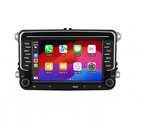 Passat B7 (2011-2015) - Navigație Android,Volkswagen, Skoda, Seat - 2+64 GB, USC C Frontal,CarPlay & Android Auto, ecran 7"|Compatbil Golf 5, Golf 6, Jetta, Passat B6/B7/CC, Polo, Tiguan