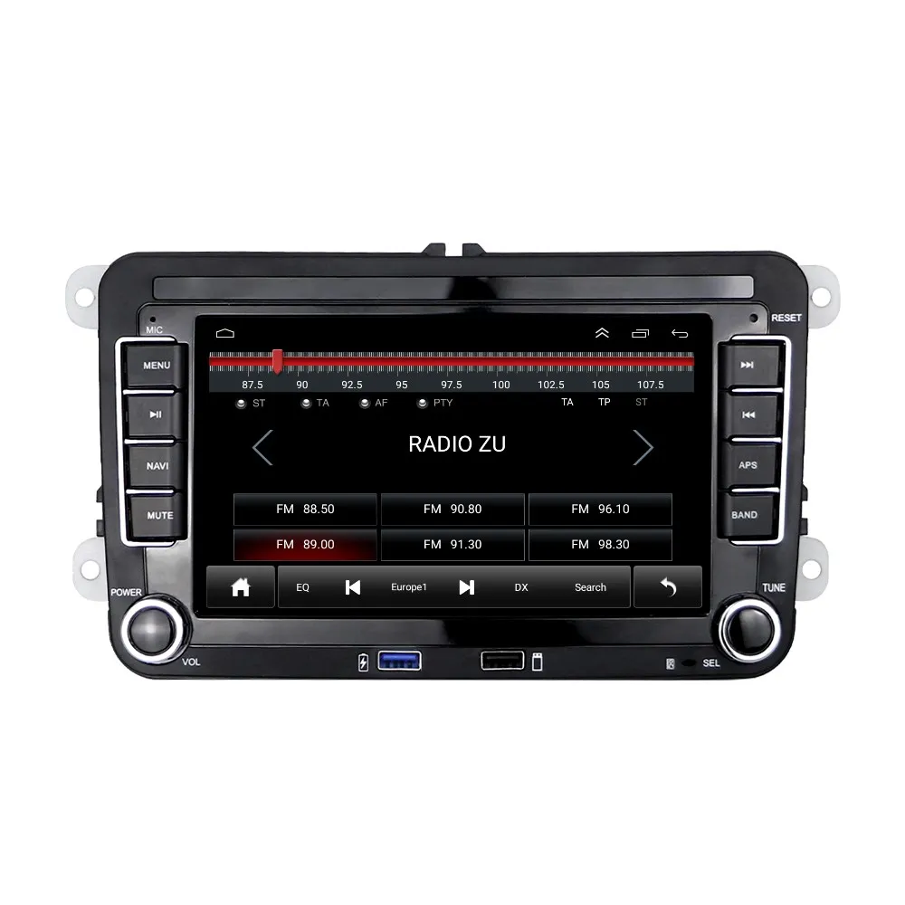 Navigație cu Android, Volkswagen, Skoda, Seat - 2+64 GB, CarPlay & Android Auto, USB Frontal, ecran 7"|Compatibil Golf 5, Golf 6, Jetta, Passat B6/B7/CC, Polo, Tiguan, Touran [19]
