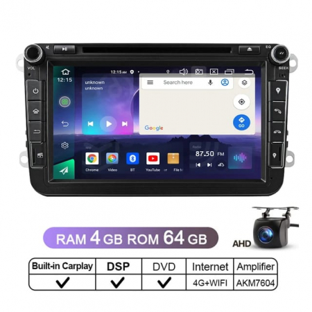 Navigatie Android 4GB RAM 64GB,Ecran de 8 Inch, DSP, DVD,CD, Model Premium [1]