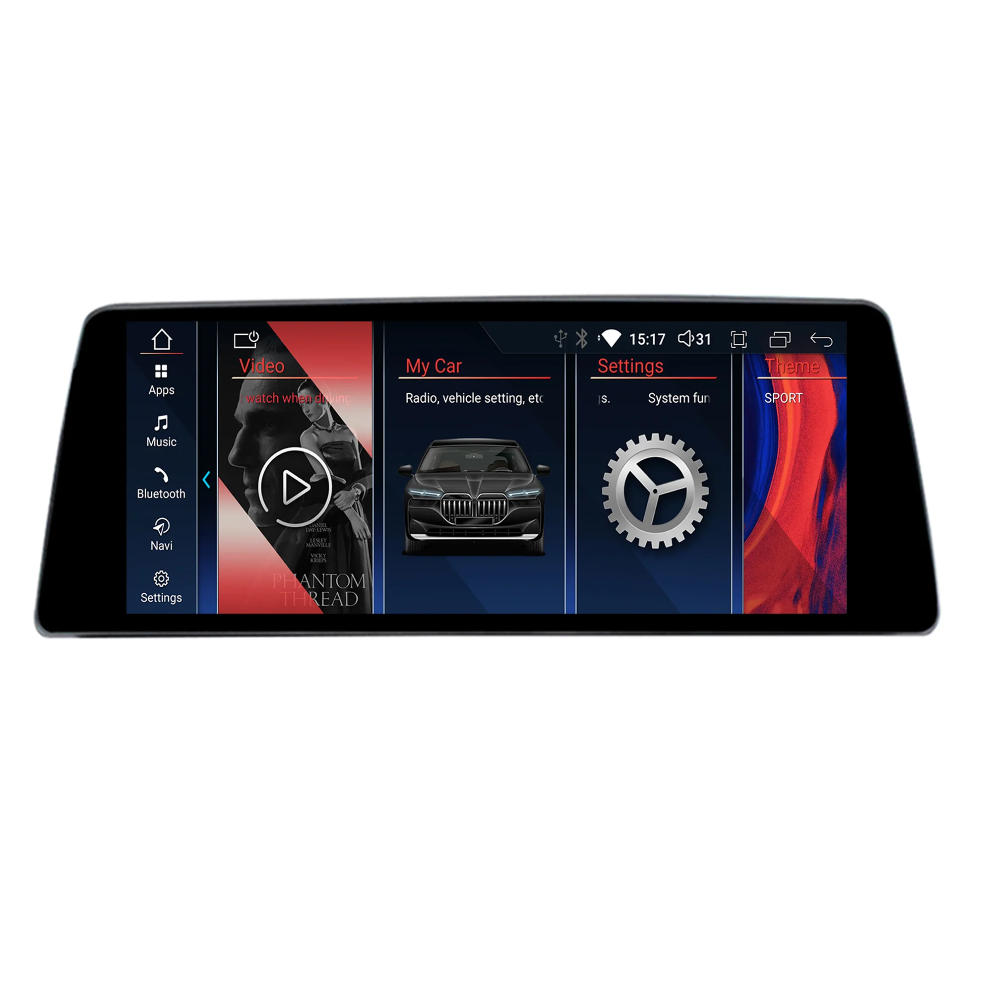 Luna Cadourilor - Navigație Android BMW Seria 7 E65 E66 (2004-2008), 4 GB RAM, OCTA-CORE, ecran 10.25",1920x720, CarPlay, Android Auto, 4G și WiFi