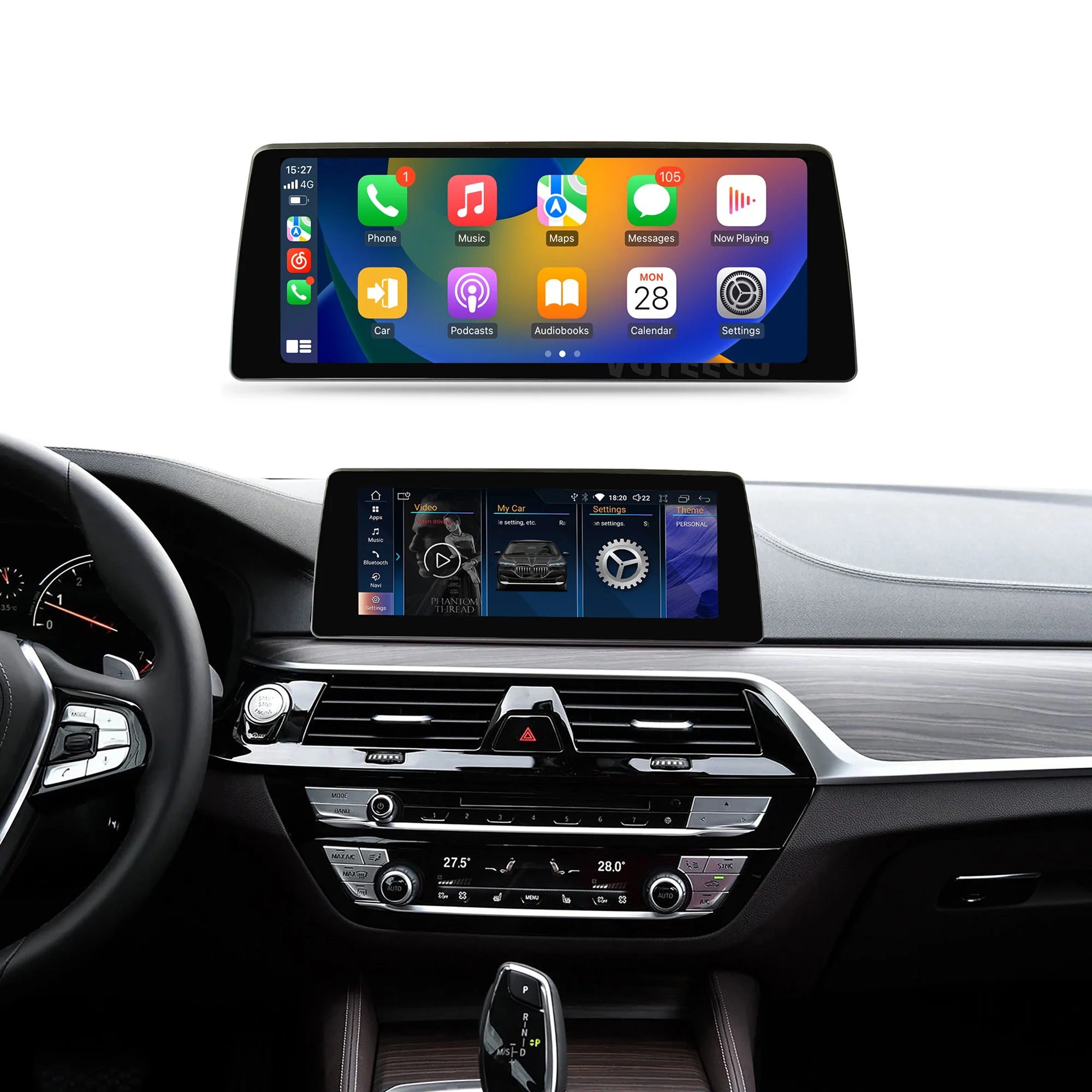 Navigație Android BMW Seria 5 Series G30 2018+, 4 GB RAM, OCTA-CORE, ecran 10.25", EVO, 1920x720, CarPlay, Android Auto, 4G și WiFi [1]