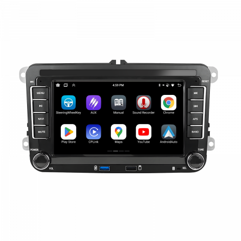 Navigație Android 7 inch Dedicată Volkswagen, Skoda, Seat | 4GB RAM, 64GB ROM, CarPlay și Android Auto Wireless [4]