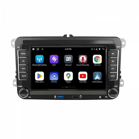 Navigație Android 7 inch Dedicată Volkswagen, Skoda, Seat | 4GB RAM, 64GB ROM, CarPlay și Android Auto Wireless [4]