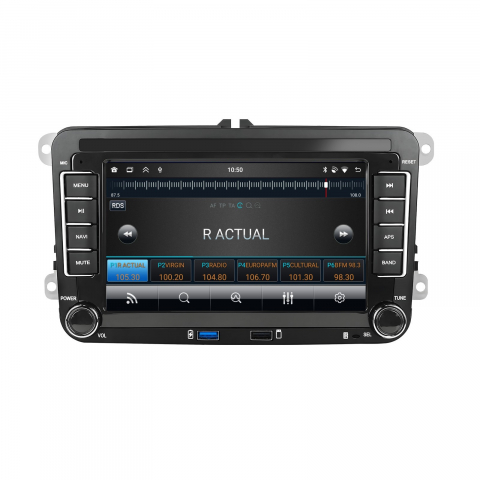 Navigație Android 7 inch Dedicată Volkswagen, Skoda, Seat | 4GB RAM, 64GB ROM, CarPlay și Android Auto Wireless [2]