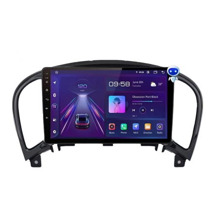 Nissan Juke (2010-2014) - Navigatie Android Nissan Juke (2010-2014), Android 12, DSP 2GB RAM 32GB ROM, CarPlay si Android Auto Wi-fi, Youtube, Waze