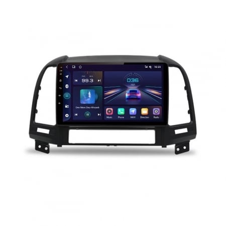 Hyundai Santa Fe (2006-2012) - Navigatie Hyundai Santa Fe (2006-2012) cu Android 12 ecran 9 Inch, 2GB RAM 32 GB ROM,DSP, Carplay si Android Auto