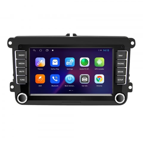 Navigație Android TS7 Topway, 2+32 GB, CarPlay & Android Auto, ecran 7"|Compatibil Golf 5, Golf 6, Jetta, Passat B6/B7/CC, Polo, Tiguan, Touran [1]