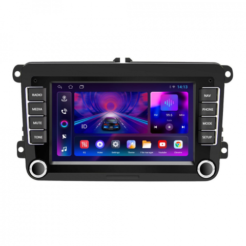 Skoda Rapid (2013-2018) - Navigație Android TS7 Topway, 2+32 GB, CarPlay & Android Auto, ecran 7"|Compatibil Golf 5, Golf 6, Jetta, Passat B6/B7/CC, Polo, Tiguan, Touran