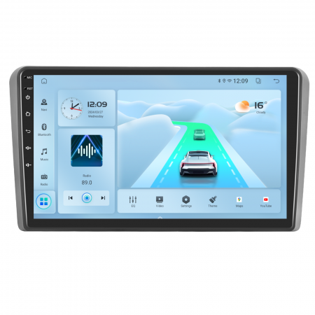 Audi A3 (2003-2013) - Navigatie Audi A3 (2003-2013) cu Android 12, 2GB RAM 32GB ROM, ecran 9 Inch,Carplay si Android Auto
