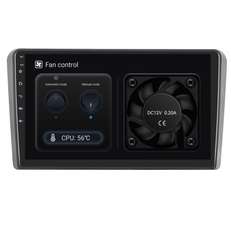 Navigatie Audi A3 (2003-2013) cu Android 12, 8GB RAM 128GB ROM, SIM 4G, DSP, ecran 9 Inch,Carplay si Android Auto [9]
