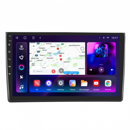 Audi A4 B6-B7 (2001-2008) - Navigatie Audi A4 B6-B7 (2001-2008), 8GB RAM 128GB, Android 12, SLOT SIM 4G, DSP, CarPlay si Android Auto, ecran 9 inch