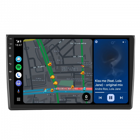 Navigatie Audi A4 B6-B7 (2001-2008), 4GB RAM 64GB, Android 12, SLOT SIM 4G, DSP, CarPlay si Android Auto, ecran 9 inch [3]