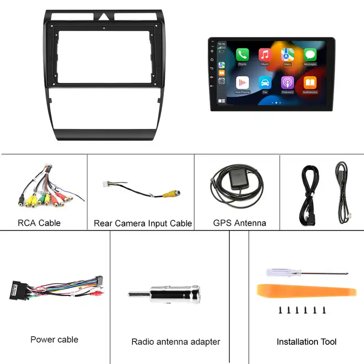 Navigatie Audi A6 C5 (1997-2004), 2GB RAM 32GB ROM, Android 12, CarPlay si Android Auto, ecran 9 inch wi-fi, youtube, waze [2]