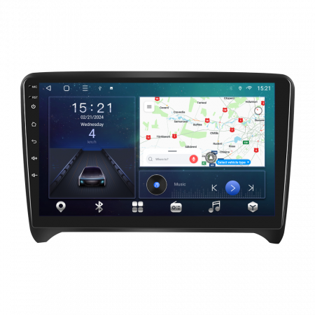 Audi TT (2008-2014) - Navigatie Audi TT (2008-2014), Android 12, 4GB RAM 64GB, SIM 4G. DSP, Carplay si Android auto, ecran 9 inch