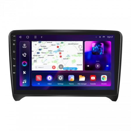 Audi TT (2008-2014) - Navigatie Audi TT (2008-2014), Android 12, 8GB RAM 128GB, SIM 4G. DSP, Carplay si Android auto, ecran 9 inch