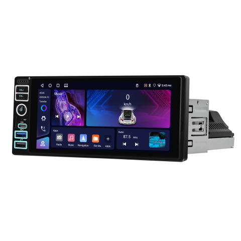 Navigatie Auto 1DIN cu Android, 4GB RAM + 64GB, Ecran 6.9 inch IPS, CarPlay și Android Auto Wireless, GPS, WiFi [6]