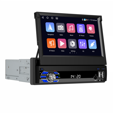 Navigatii 1 DIN - navigatie-auto-android-1din-touchscreen-7-inch-retractabil