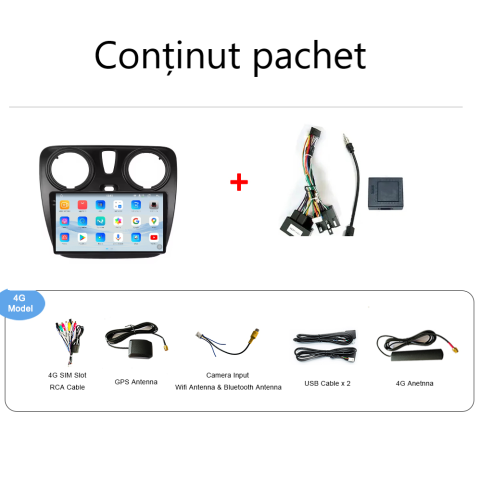 Navigatie DACIA LODGY-DOKKER (2012-2020) Android 14, 12GB RAM, 256GB ROM, Ecran 9.33 inch 2K QLED [4]