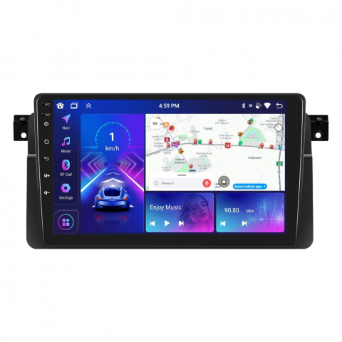 BMW E46 (1998-2005) - Navigatie BMW E46 (1998-2005) cu Android, 4GB RAM 64GB ROM, DSP, ecran 9 Inch, Carplay si Android Auto