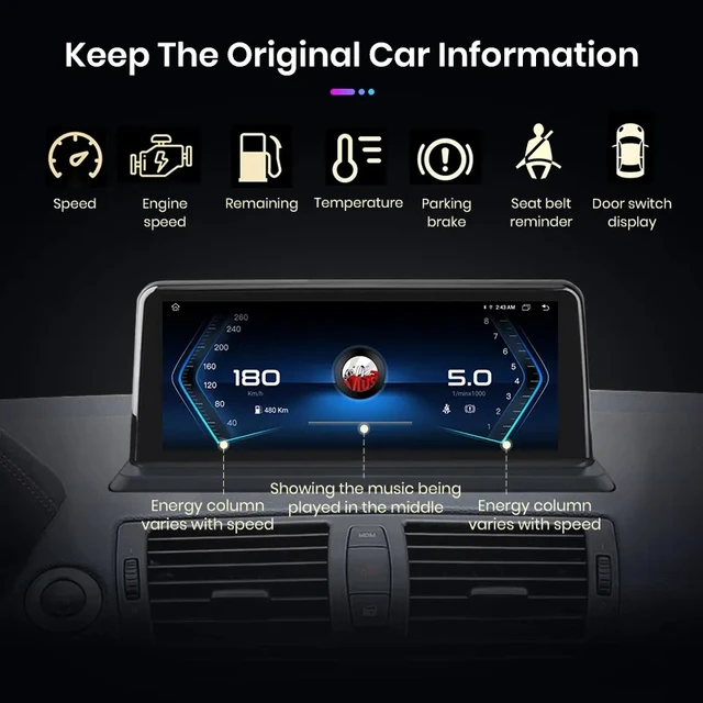 Navigatie BMW Seria 1 E81/E82/E87/E88 (2005-2012) cu Android 4GB 64 GB, DSP, SIM 4G, CarPlay si Android Auto [3]