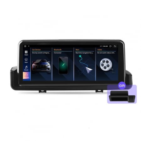 Bmw Seria 3 E90/E91/E92/E93 (2006-2013) - Navigatie Bmw Seria 3 E90/E91/E92/E93 (2005-2012) cu Android 4GB 64GB, DSP, SIM 4G, CarPlay si Android + Camera dedicata cadou și Consola Butoane control