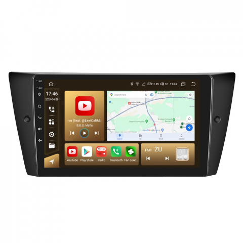 Bmw Seria 3 E90/E91/E92/E93 (2006-2013) - Navigatie BMW Seria 3 E90, E91, E92, E93 cu Android 12, 8GB RAM 128 GB ROM, DSP, Carplay si Android Auto, ecran 9 inch