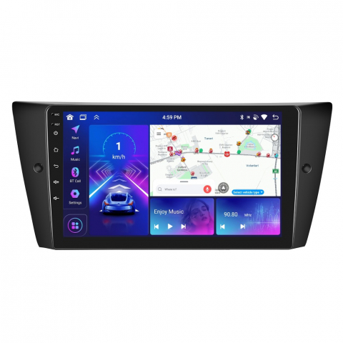 Bmw Seria 3 E90/E91/E92/E93 (2006-2013) - Navigatie BMW Seria 3 E90, E91, E92, E93 cu Android 12, 4GB RAM 64 GB ROM, DSP, Carplay si Android Auto, ecran 9 inch