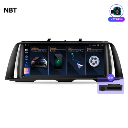 BMW 5 Series F10 F11 (2011-2017) - Navigatie BMW Seria 5 F10 F11 NBT (2011-2017) 4GB 64GB, SLOT SIM 4G, CarPlay si Android Auto, DSP, 8 CORE 10.25 inch