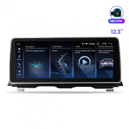 BMW 5 Series F10 F11 (2011-2017) - Navigatie BMW Seria 5 F10 F11 NBT (2011-2017) 4GB 64GB, SLOT SIM 4G, CarPlay si Android Auto, DSP, 8 CORE 12.3 inch