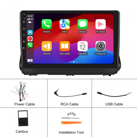 Navigație Android Dacia Logan 3 / Duster / Sandero 2021-2023 – 10.1", 8+128GB, Carplay, SLOT SIM 4G [9]