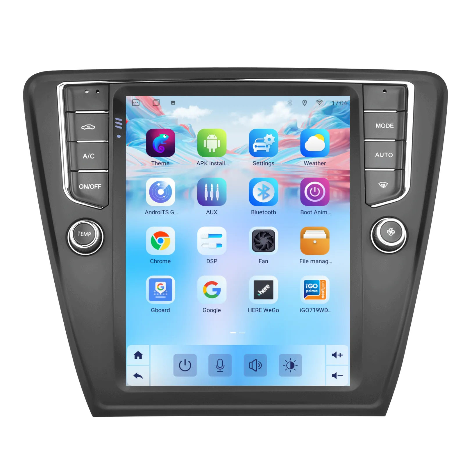 Navigatie Skoda Octavia 3 (2013-2018) Tip Tesla, Android 12, 2GB RAM 32GB, DSP, CarPlay si Android Auto, ecran 9,7 inch [2]