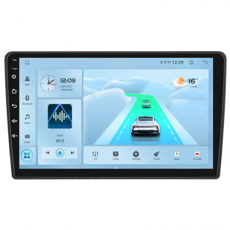 Peugeot Partner (2008-2018) - Navigatie Peugeot Partner (2008-2018), Android 12, 2GB RAM 32GB, DSP, Carplay si Android auto, ecran 9 inch