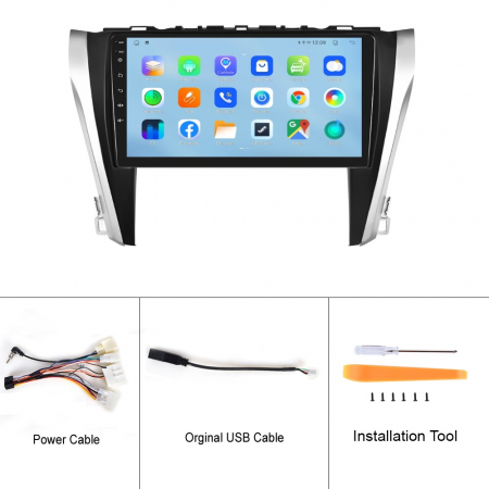 Navigatie Toyota Camry (2015-2017), Android 12, 2GB RAM 32GB, DSP, Carplay si Android auto, ecran 10.1 inch [8]