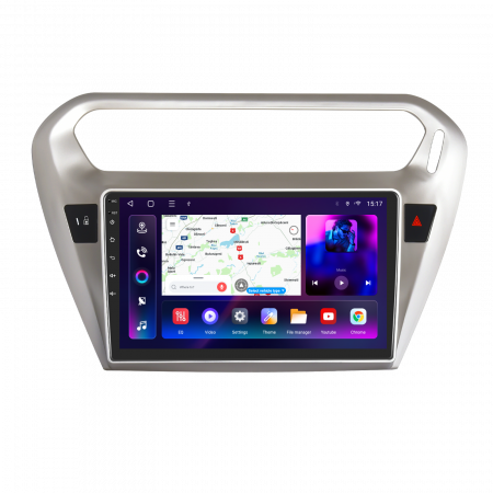 Citroen C-Elysee (2012-2021) - Navigatie Citroen C-Elysee (2012-2021), Android 12, 4GB RAM 64GB, SLOT SIM 4G, DSP, Carplay si Android auto, ecran 9 inch