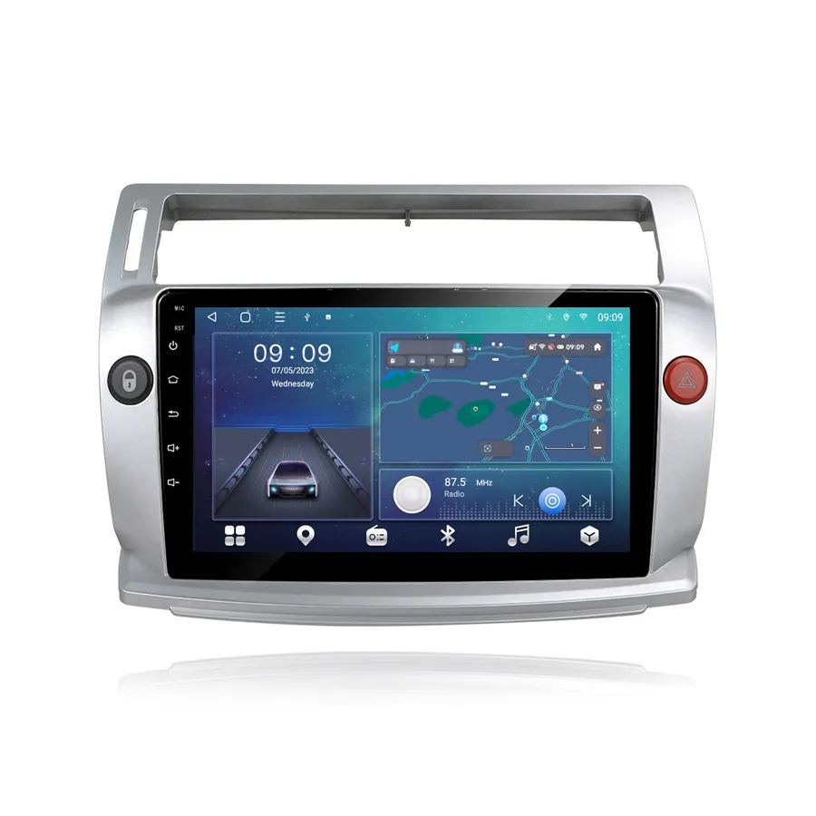 PROMOTII % - Navigatie Citroen C4 din (2004-2012) cu Android 12, 8GB RAM 128GB ROM,DSP, SIM 4G Carplay si Android Auto ecran 9 Inch