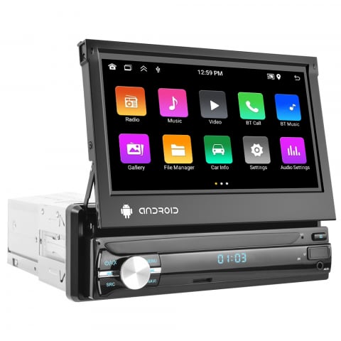 Navigatii 1 DIN - navigatie-auto-android-1din-touchscreen-7-inch-retractabil