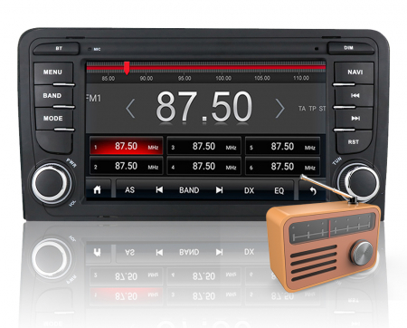 Navigatie cu Android 10, 3 GB RAM 32 GB ROM, Ecran de 7 Inch, dedicata Audi A3 2003-2011 [4]