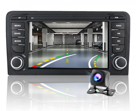 Navigatie cu Android 10, 3 GB RAM 32 GB ROM, Ecran de 7 Inch, dedicata Audi A3 2003-2011 [2]