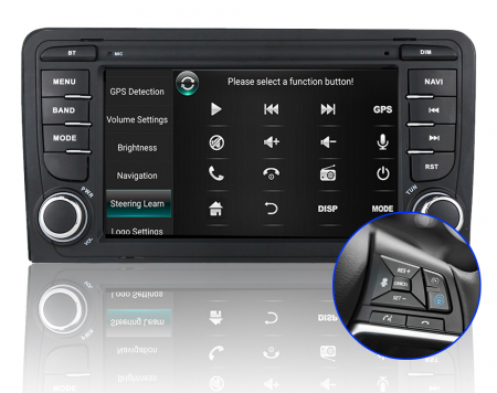 Navigatie cu Android 10, 3 GB RAM 32 GB ROM, Ecran de 7 Inch, dedicata Audi A3 2003-2011 [3]