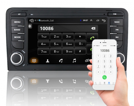 Navigatie cu Android 10, 3 GB RAM 32 GB ROM, Ecran de 7 Inch, dedicata Audi A3 2003-2011 [5]