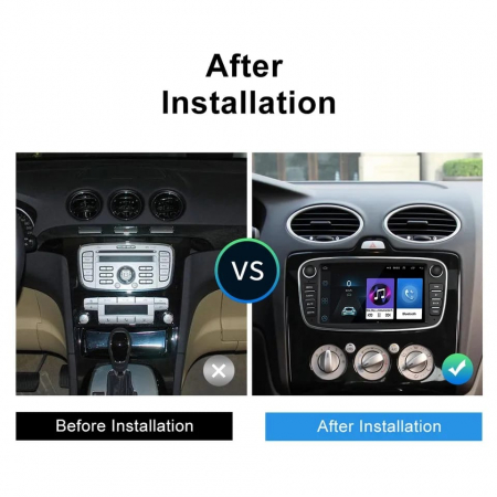 Navigatie Ford Focus 2, Kuga, Mondeo, 2GB 32GB, Android 11, Carplay si Android Auto [4]