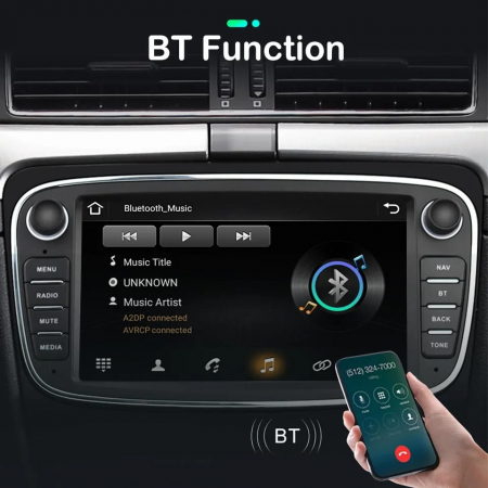 Navigatie Ford Focus 2, Kuga, Mondeo, 2GB 32GB, Android 11, Carplay si Android Auto [3]