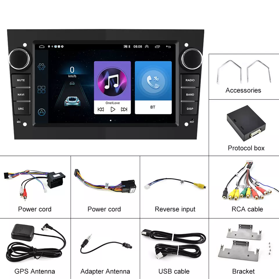 Navigatie Opel Astra, Vectra, Antara, Corsa, Zafira (2005-2011), Android 13, USB, Bluetooth, Wifi, Waze, Yotube [2]
