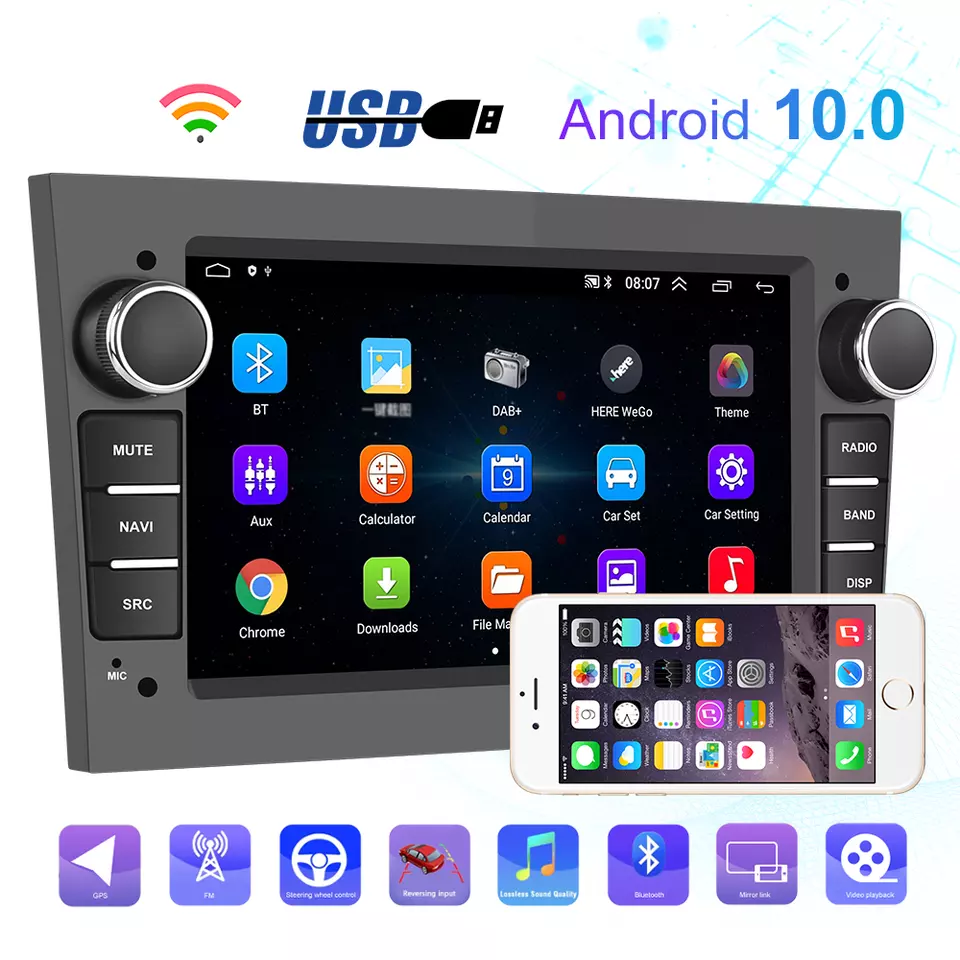 Navigatie Opel Astra, Vectra, Antara, Corsa, Zafira (2005-2011), Android 13, USB, Bluetooth, Wifi, Waze, Yotube [4]