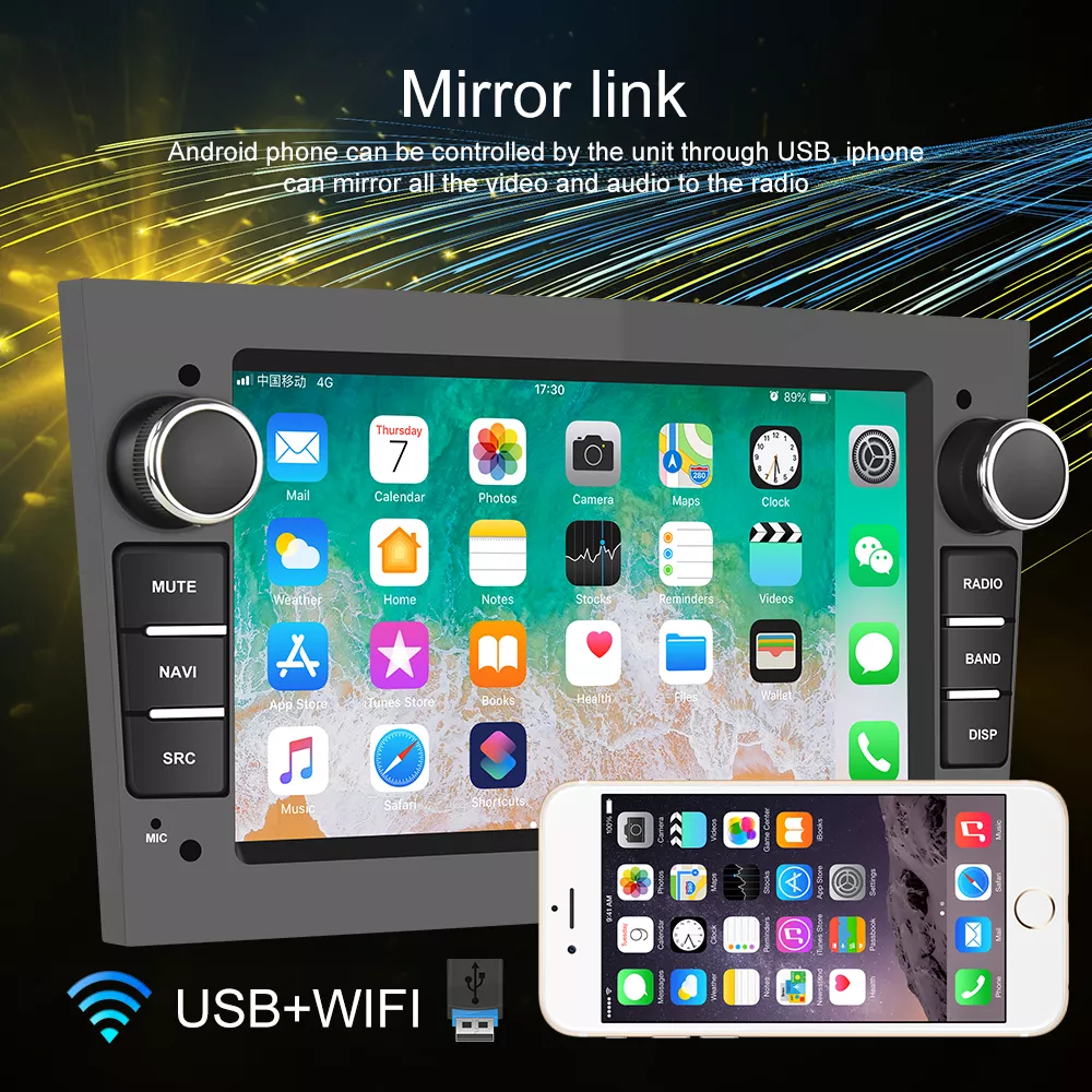 Navigatie cu Android 10, wifi, youtube, waze, dedicata Opel Astra, Vectra, Antara, Corsa, Zafira [2]