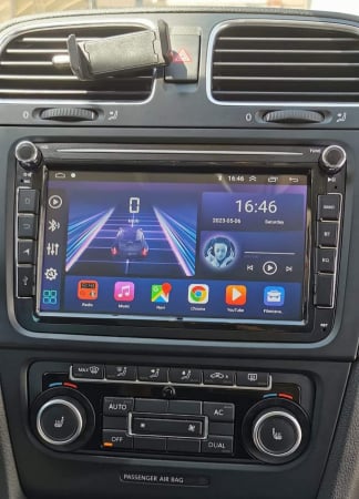 Black Friday Navigatie Volkswagen|Skoda|Seat cu Android 12, CarPlay 2GB RAM 32 GB ROM, Ecran de 8 Inch, dedicata Golf 5, Golf 6, Jetta, Passat B6, CC, B7, Polo, Tiguan, Touran, Skoda, Sea [9]