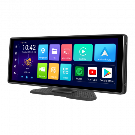 Navigatie GPS Portabil - Navigatie cu Android 13, 4GB+64GB, CAMERA DVR FULL HD INCLUSA si Camera marsarier, GPS Portabil, Universal, CarPlay si Android Auto WI-FI, ecran tactil HD 10.26 inch