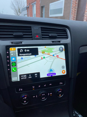 Navigatie Volkswagen GOLF 7 (2012-2020) Android 12, 8GB RAM 128GB, SLOT SIM 4G, DSP, CarPlay si Android Auto Wi-fi, Youtube, Waze, ecran HD 10.1 Inch - NEGRU [6]